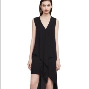Tara cascade-ruffle dress bcbg max azria